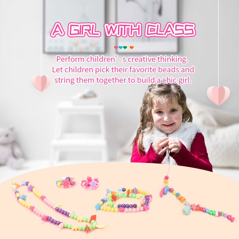 Popular popular beads   DIY children play set  natural beaded bracelet