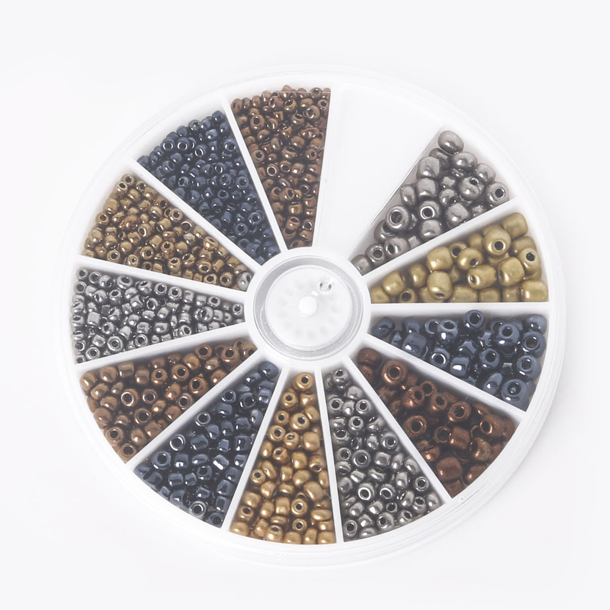  2/3/4mm rainbow glass seed beads for children's Diy jewelry making , mini seed beads box