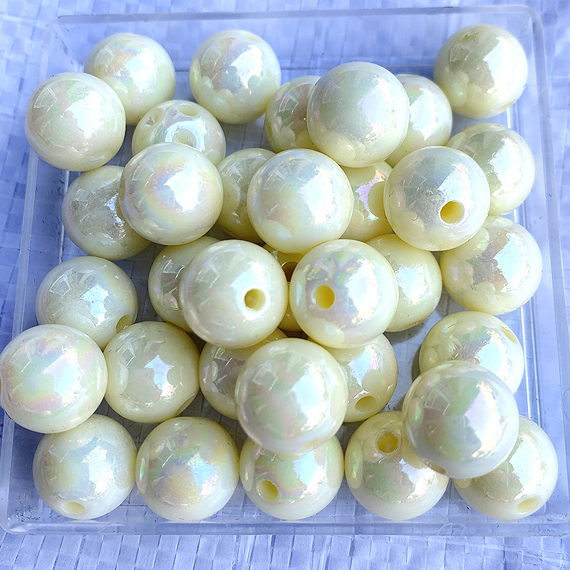8mm plastic beads AB color round beads for Jewelry making children diy plastic  beads
