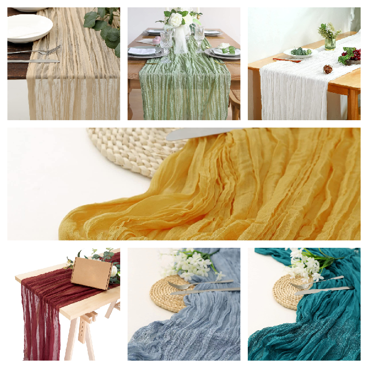  Table Runner Tablecloth Napkin Nordic Country Wedding Party Decoration