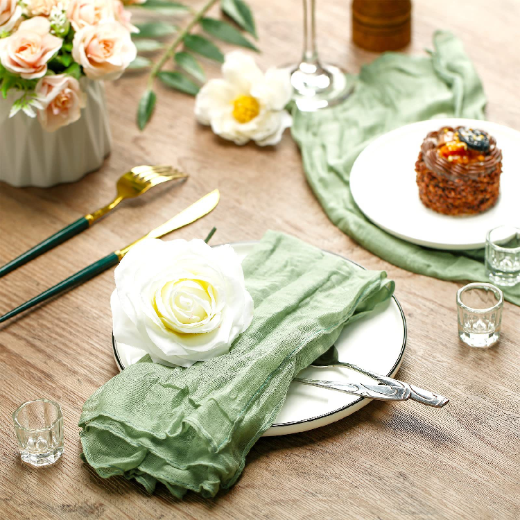  Table Runner Tablecloth Napkin Nordic Country Wedding Party Decoration