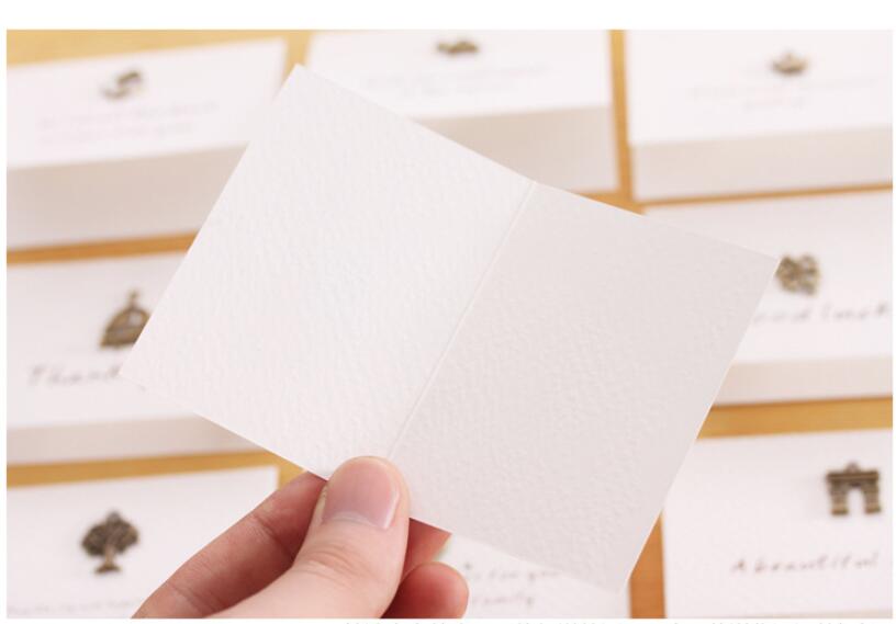  Retro Kraft Envelope Set Creative Business Envelopes Vintage Wedding Invitation with Metal Accessories
