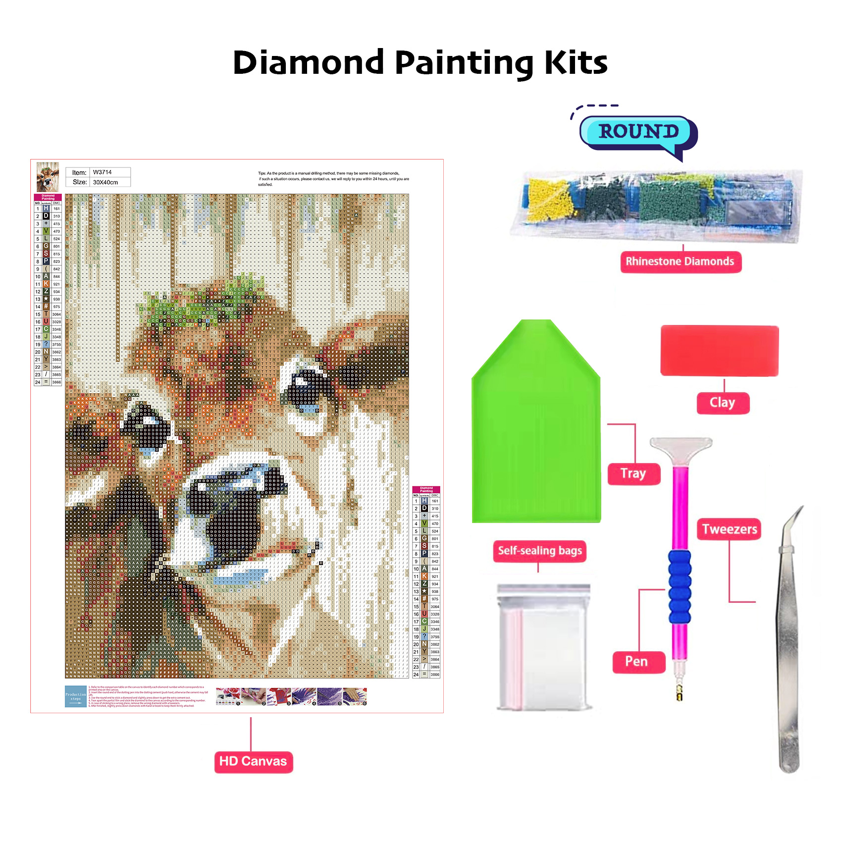 5D DIY Diamond Painting Cross Stitch Cow Full Drill Diamond Painting Home Wall Decor