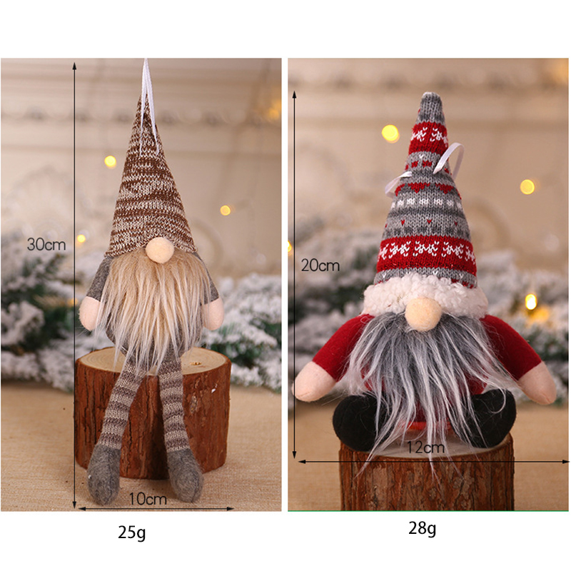 Christmas Decorations For Home Pendants Christmas Tree Ornaments Hanging Doll Craft Decor Kids Gift