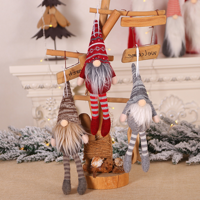 Christmas Decorations For Home Pendants Christmas Tree Ornaments Hanging Doll Craft Decor Kids Gift