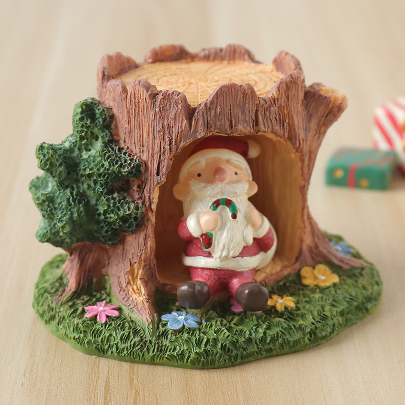 Creative Children's Gifts Miniature Toys Mini Tree Shape Resin Crafts Fairy Garden Decorations