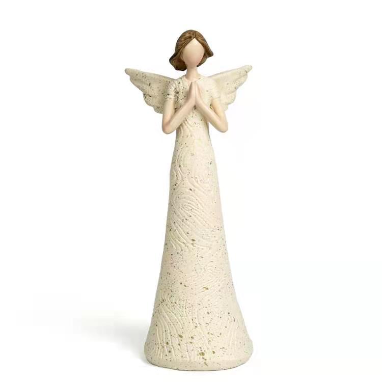 Praying Angel  Resin Crafts Sculptures Home Decoration Angel Figurines Statues 