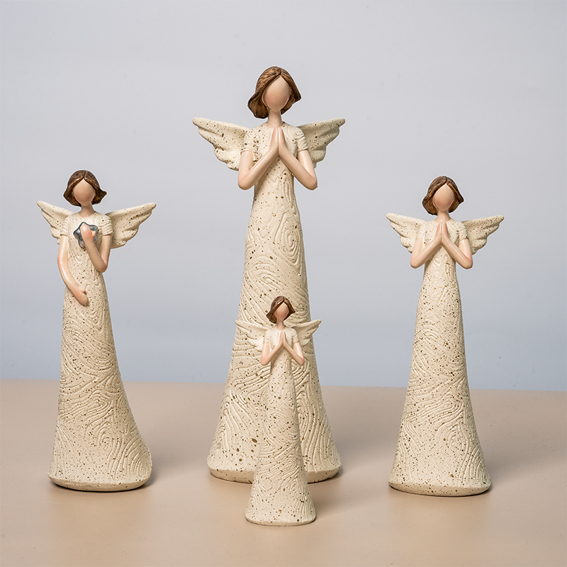 Praying Angel  Resin Crafts Sculptures Home Decoration Angel Figurines Statues 