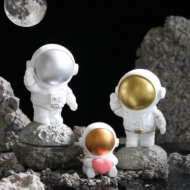 Nordic Resin Crafts Astronaut Spaceman Creative Children's Room Desktop Decoration
