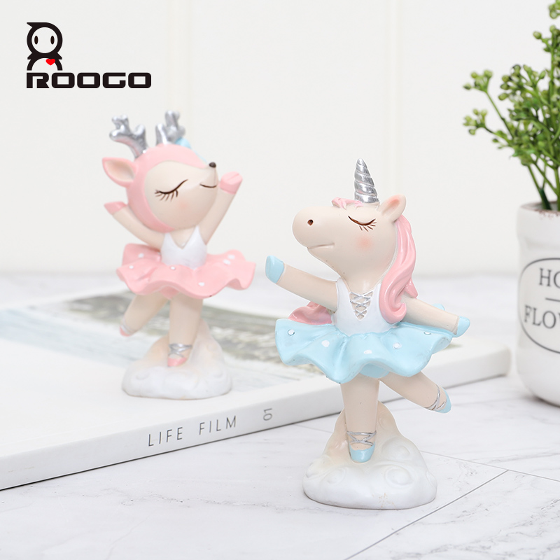 Cute Animal Resin Figurines Animal Ballet Home Decoration
