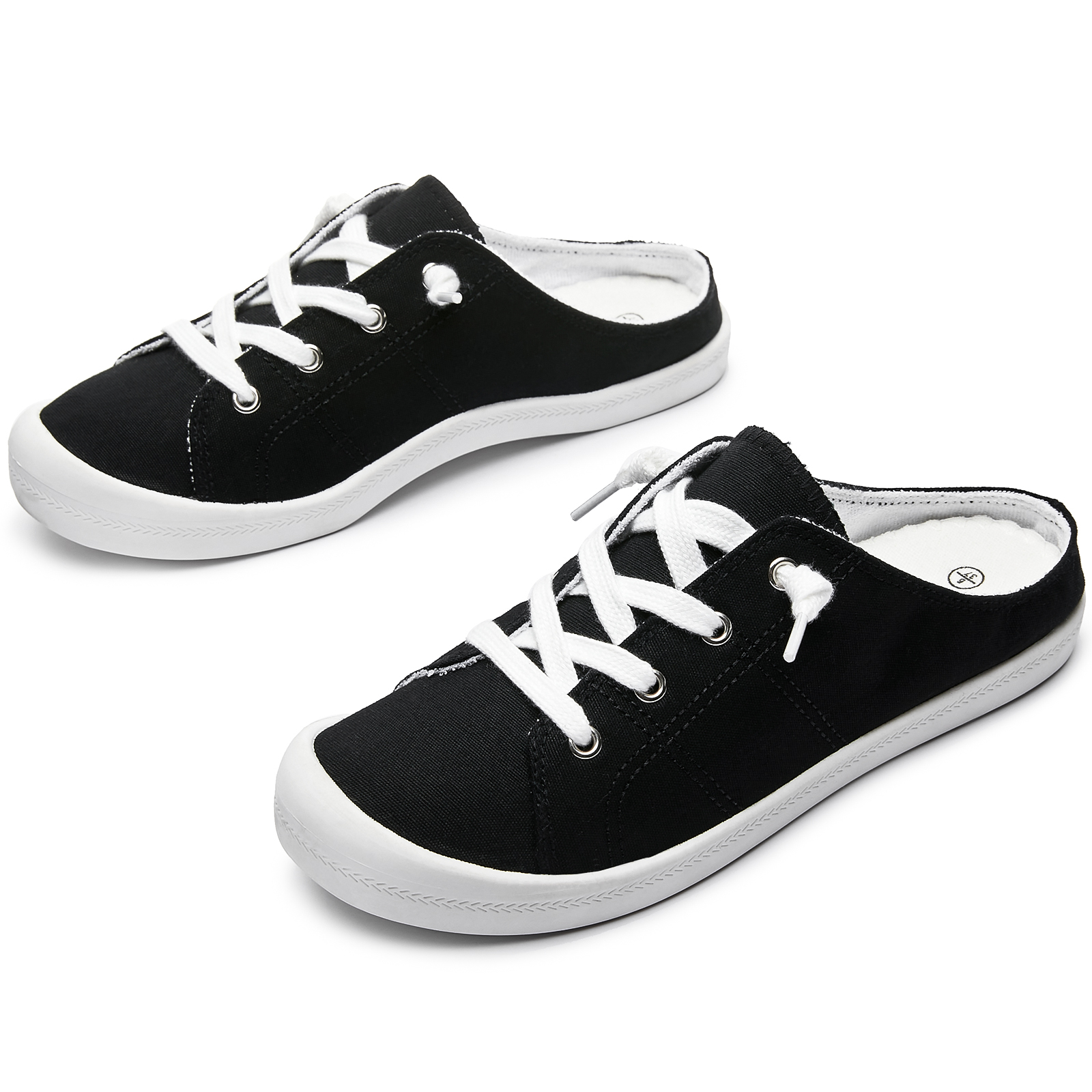 Women's Casual Half Top Canvas Sandals Fashionable Slip On Shoes ﻿