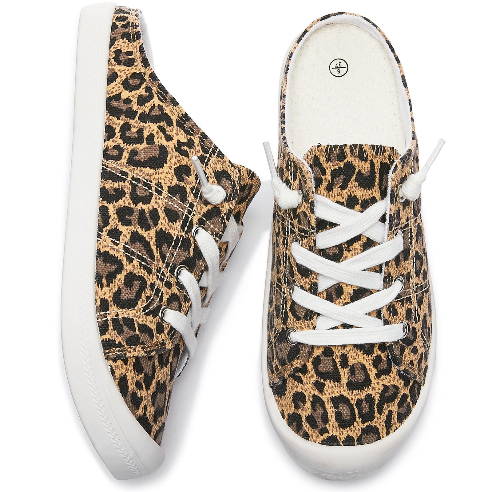 Women's Casual Half Top Canvas Sandals Fashionable Slip On Shoes ﻿