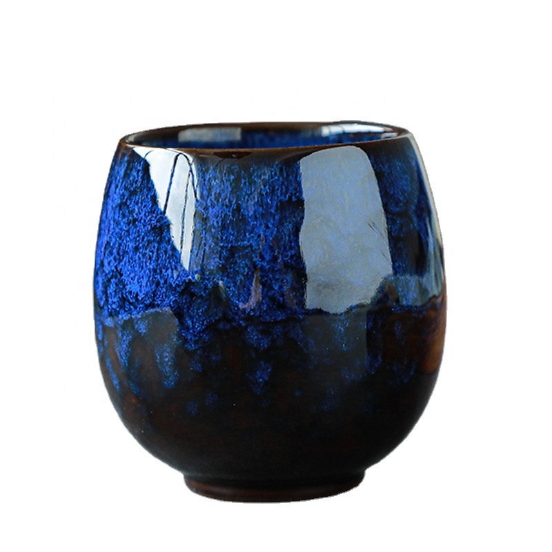 Reactive Glaze Ceramic Tea Cups Vintage Tea & Coffee Drinking Cups, Elegant Gift