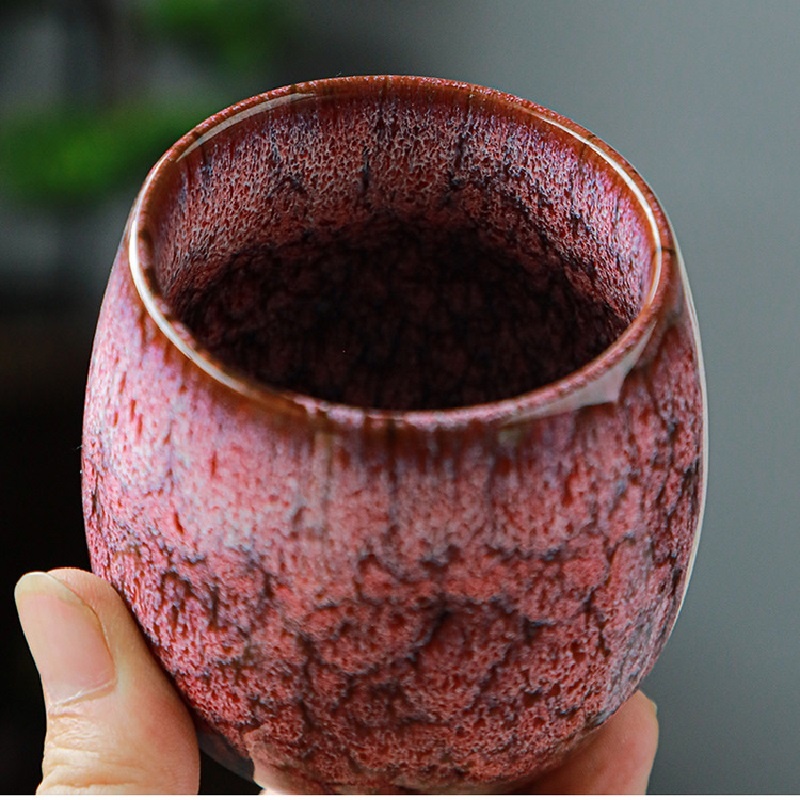Reactive Glaze Ceramic Tea Cups Vintage Tea & Coffee Drinking Cups, Elegant Gift