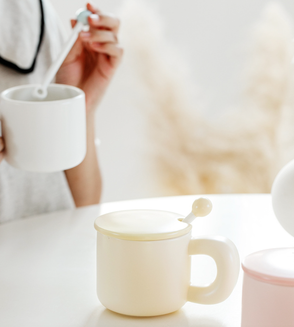 High End Ceramic Milk Mug Simple, Stylish Household & Office Drinking Cup