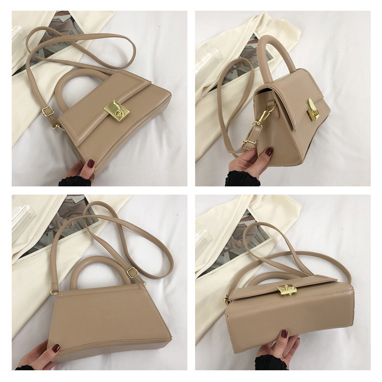 Designer Macaroon Colored PU Leather Hourglass Messenger Bag Luxury Top Handle Women's Shoulder Bag ﻿