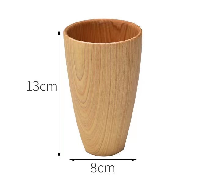 DIY Wooden mug, fir wood beer cup,225ml drinking mug