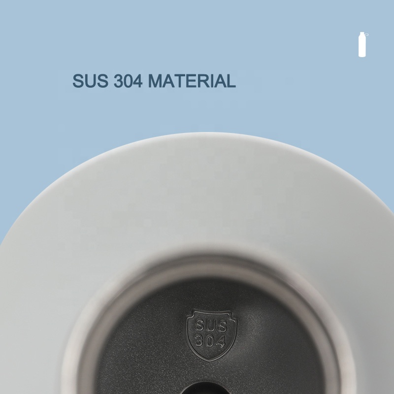 Eco Friendly 500ml Stainless Steel Vacuum Flask Recycled Water Bottle with Rubber Paint ﻿