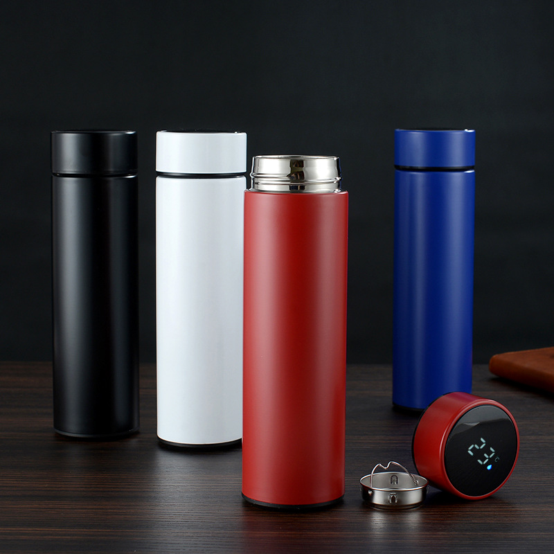 Stainless Steel Vacuum Flask with LED Digital Temperature Display Smart Reminder Thermos Water Bottle