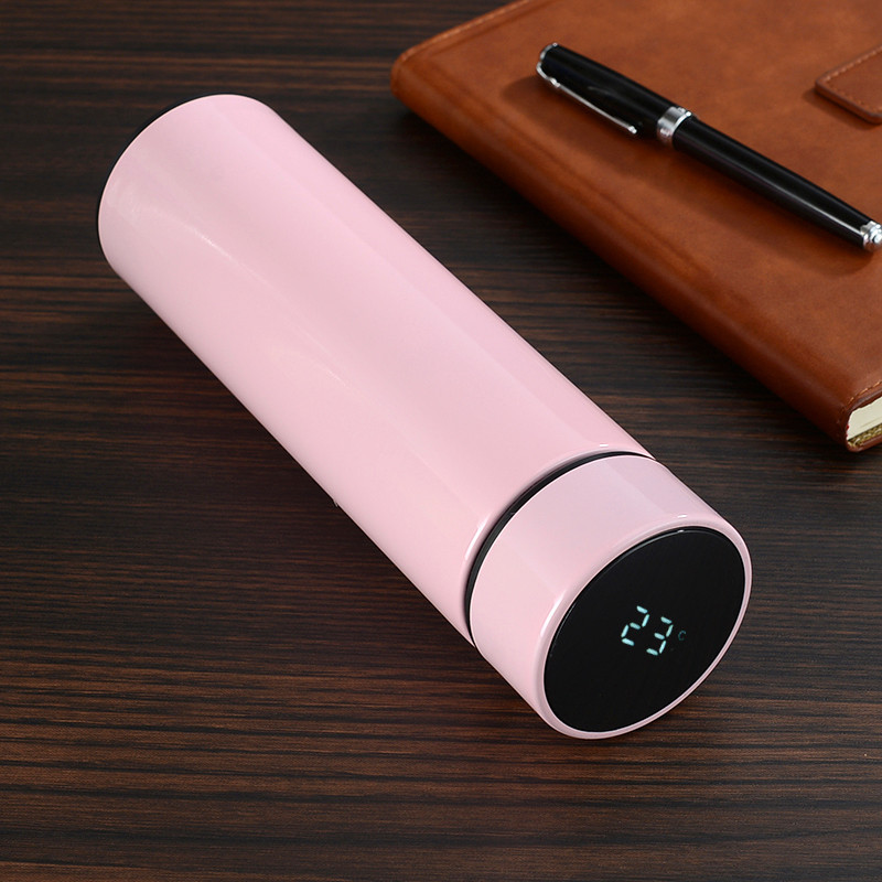 Stainless Steel Vacuum Flask with LED Digital Temperature Display Smart Reminder Thermos Water Bottle