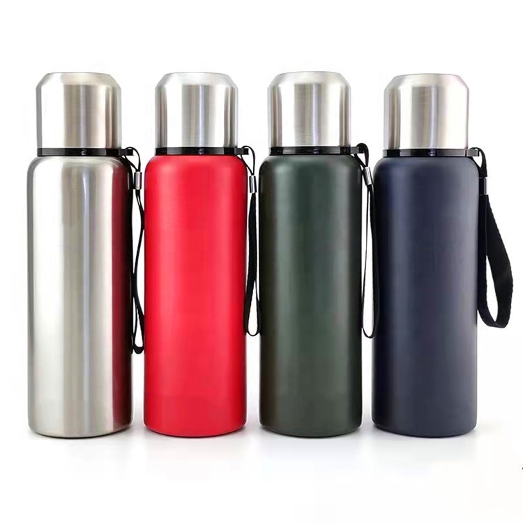 Vacuum Insulated Double Walled Thermos Flask, Stainless Steel Water Bottle for Keeping Cold & Hot