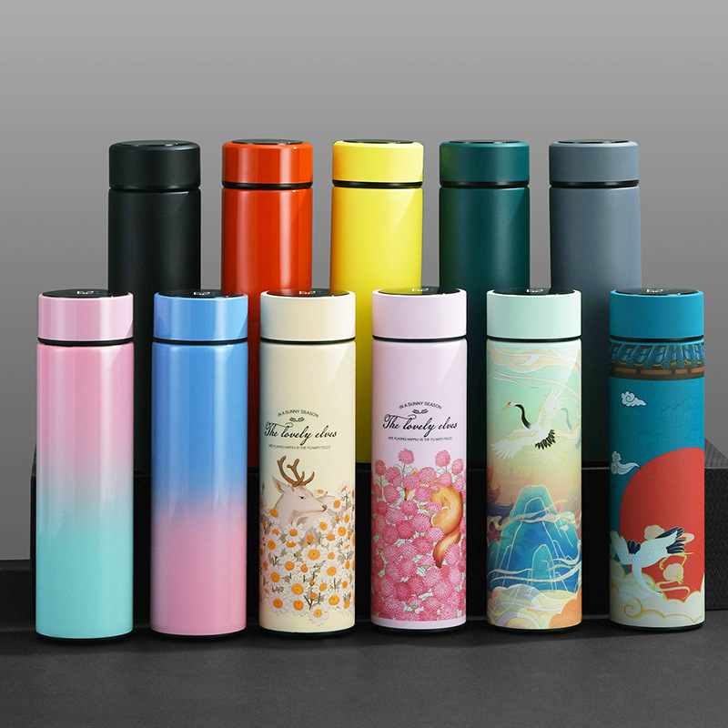  Smart Led Temperature Display Thermos 500Ml Thermos Vacuum Flasks