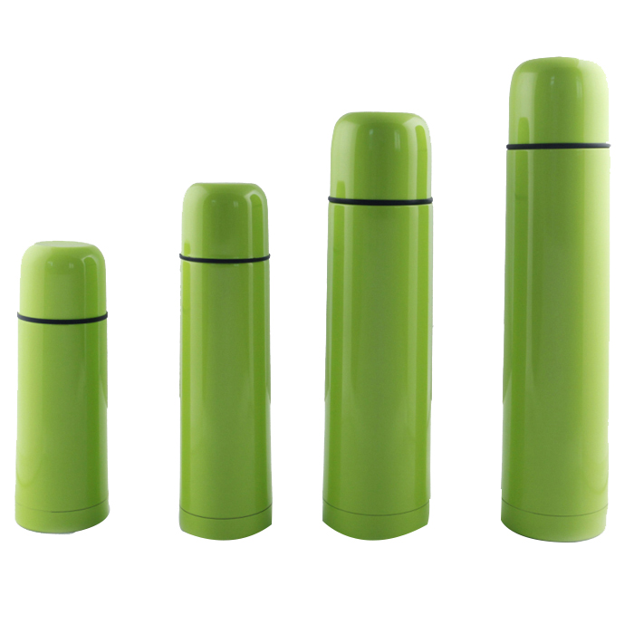 stainless steel vacuum bullet thermos flask with 350 ml 500 ml 750 ml  and 1000 ml  water bottle