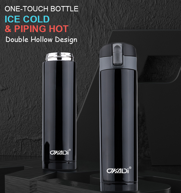 Double Wall Stainless Steel Vacuum Flask Classic Food Grade, Insulated to Keep Hot & Cold