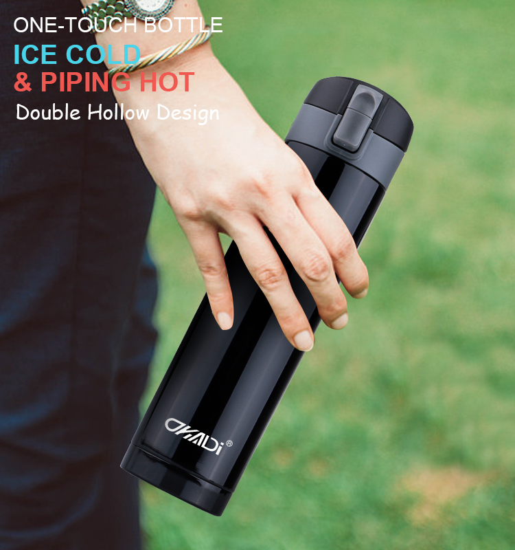 Double Wall Stainless Steel Vacuum Flask Classic Food Grade, Insulated to Keep Hot & Cold