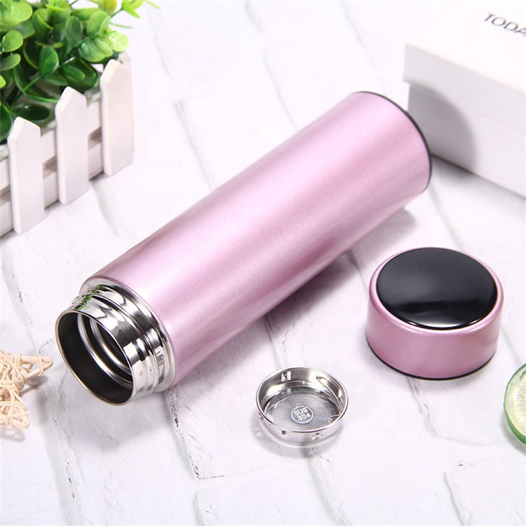New Unique Double Wall Insulated Vacuum Flask Intelligent Water Bottle with Temperature Display