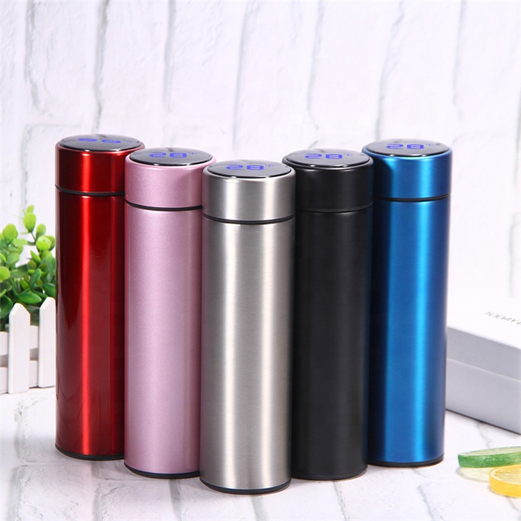 New Unique Double Wall Insulated Vacuum Flask Intelligent Water Bottle with Temperature Display