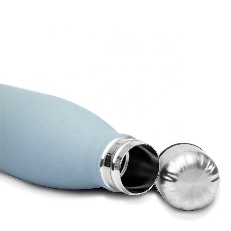 Insulated Stainless Steel Water Bottle with Soft Touch Tea Thermos Vacuum Flask, Durable Metal Business Gift ﻿