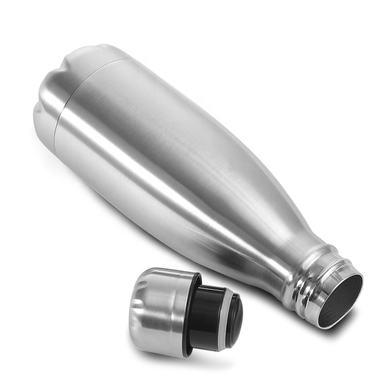 Insulated Stainless Steel Water Bottle with Soft Touch Tea Thermos Vacuum Flask, Durable Metal Business Gift ﻿