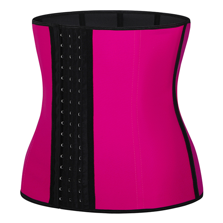 Matte Fabric & Latex Waist Cincher Clip Hook Waist Trainer Corset with Fajas Colombian Girdle Design ﻿