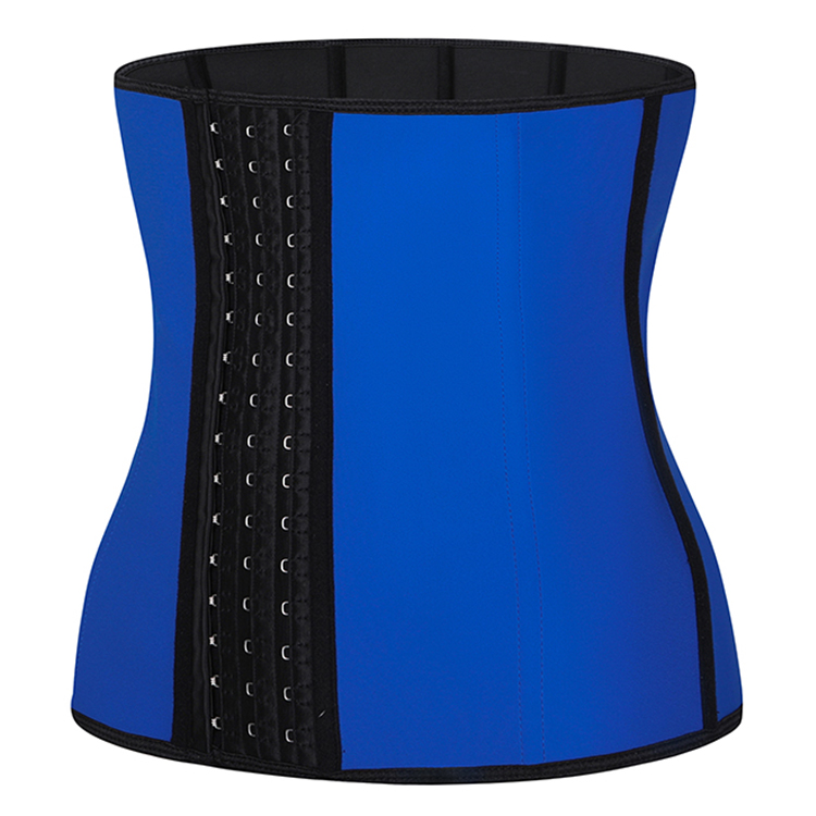 Matte Fabric & Latex Waist Cincher Clip Hook Waist Trainer Corset with Fajas Colombian Girdle Design ﻿
