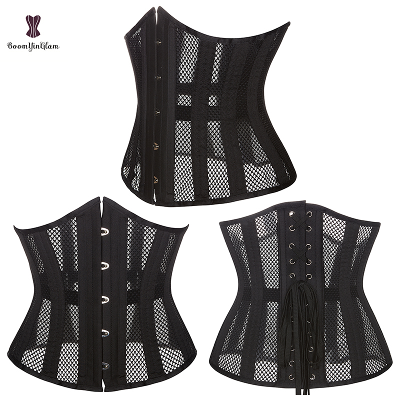 White Wedding Girdle Corset with 26 Bones Plus Size Bustier for Curvy Women