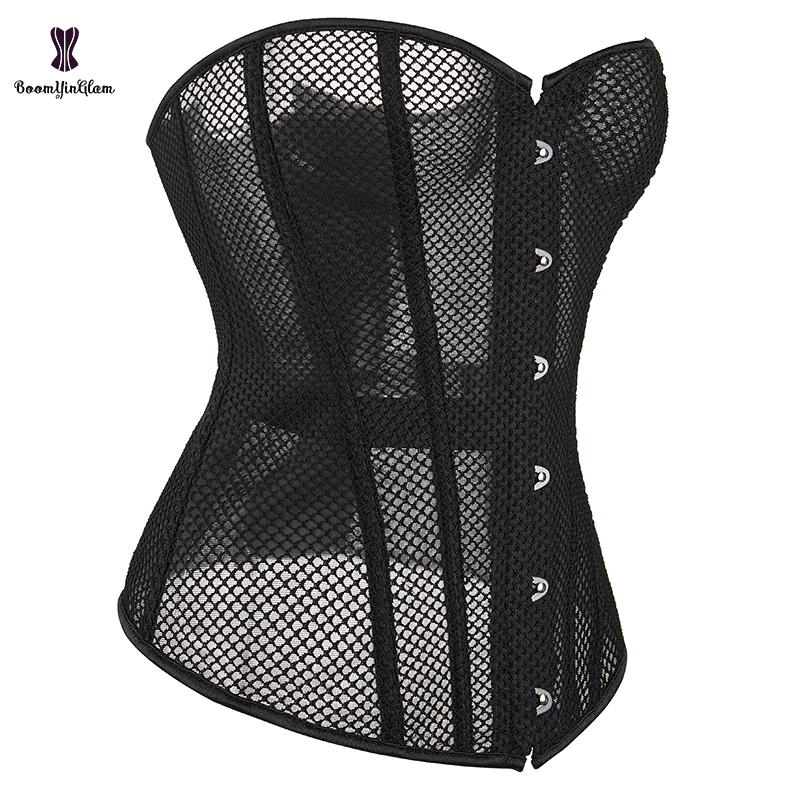 Erotic Lace Up Hollowed Out Corset for Women Boned Bustier Top, Hourglass Plus Size Shapewear
