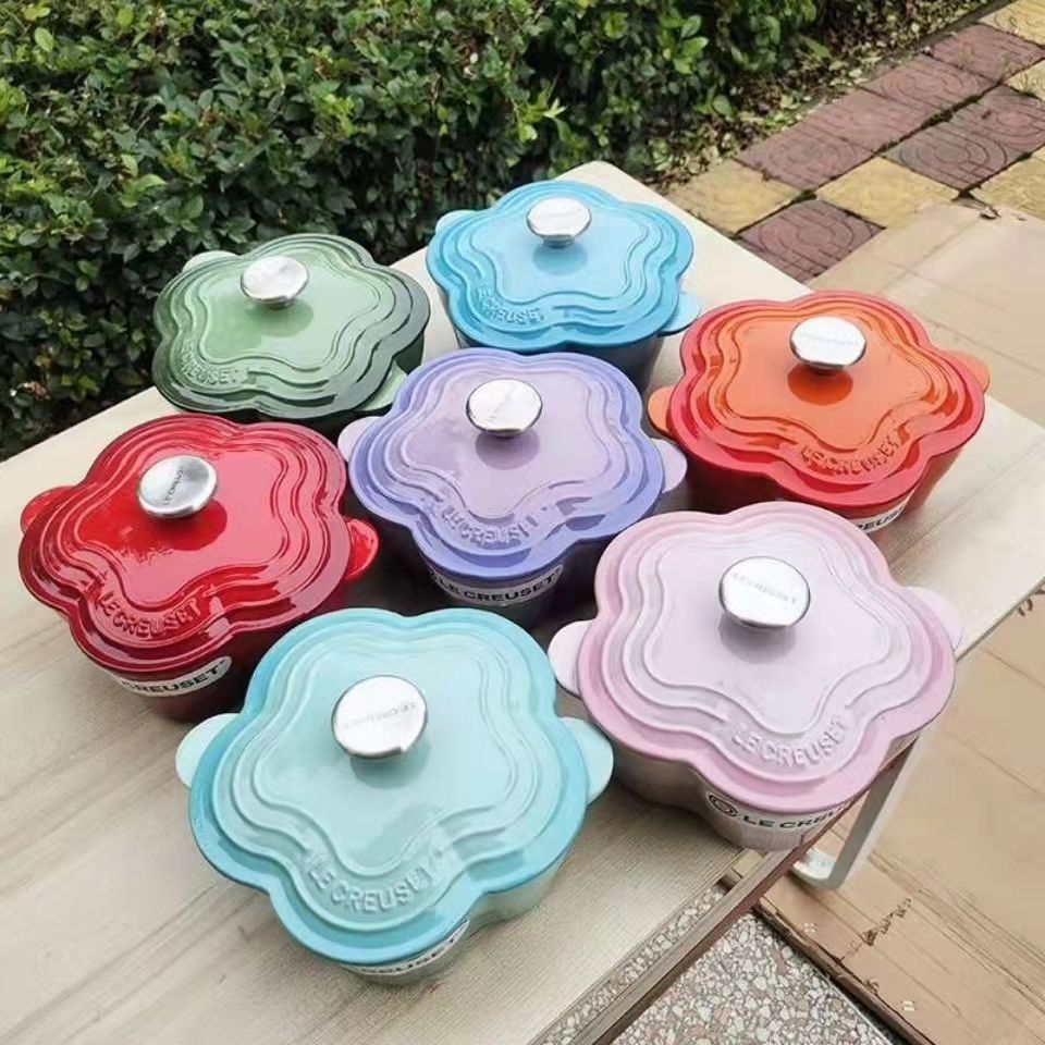 kitchen baking iron cast iron nonstick enamel coated pots and pans non-stick cookware set without coating