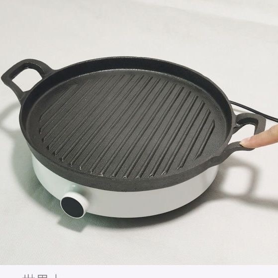 Amazon Stron Thai cookware  cast iron stripe skillet griddle grill pan fry pan Double sided available