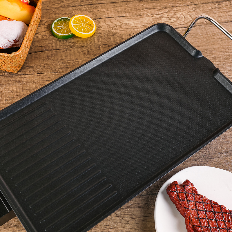 Household Electric Ovens Smokeless Nonstick Barbecue Machine Electric Hotplate BBQ Tools Teppanyaki Grilled Meat Pan