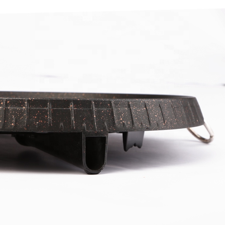 Korean aluminum around non-stick oil leakage design grill pan