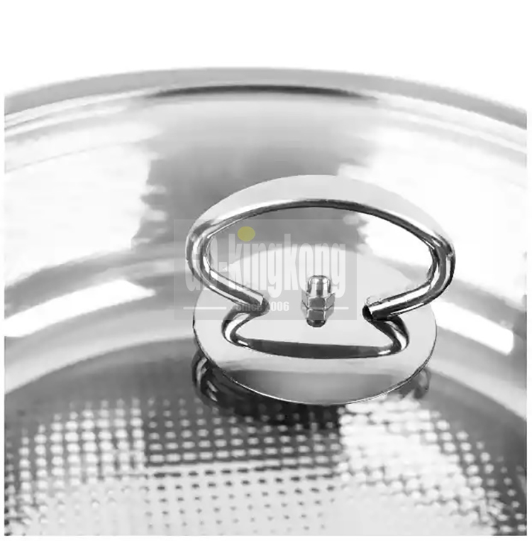 china  food grade low price 430 clad bottom nonstick  Kitchen 28cm Stainless Steel cooking pot Stock Pots