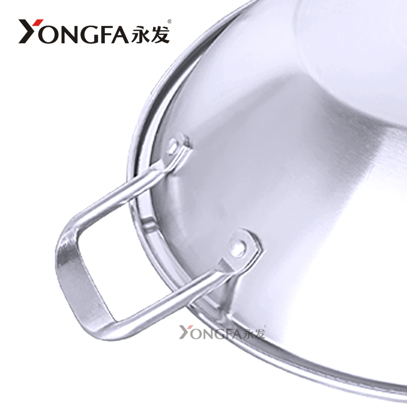 Yongfa Kitchenware Hot Pot Stock Cooking Pots Cookware Set  Direct Sale Stainless Steel Chinese Soup & Stock Pots