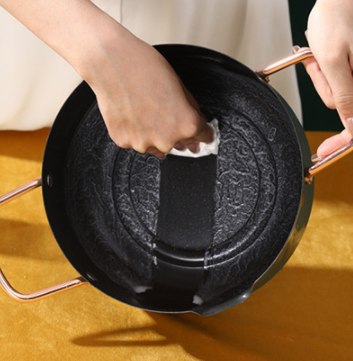 Household baby non-stick auxiliary food pot stainless steel soup pot