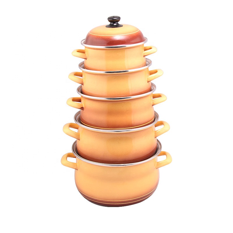 2020 New Products Hot Sale Cast Iron Enamel Casserole Cookware Soup And Cooking Pot Casserole Pots