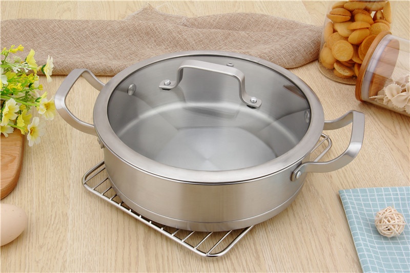 201 Soup Pot Cooking Pot with Handles Heat Resistant Glass Gel Handmade Technology  China  Bulk Piece