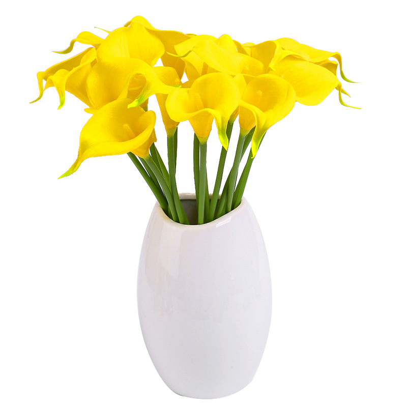 Premium Artificial Roman Calla Flowers High Quality Plastic Home Decor Plants for Indoor Decoration