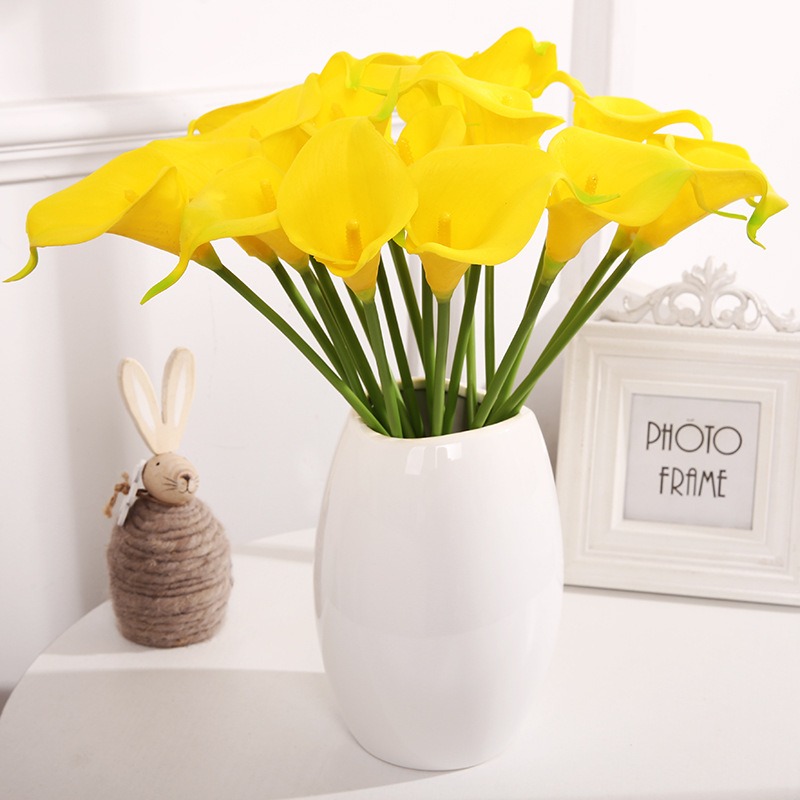 Premium Artificial Roman Calla Flowers High Quality Plastic Home Decor Plants for Indoor Decoration