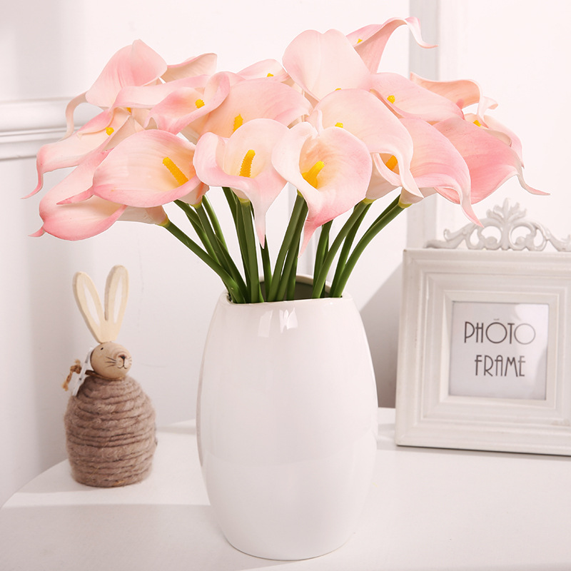 Premium Artificial Roman Calla Flowers High Quality Plastic Home Decor Plants for Indoor Decoration