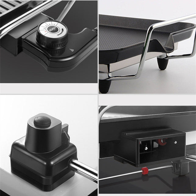 Household Electric Ovens Smokeless Nonstick Barbecue Machine Electric Hotplate BBQ Tools Teppanyaki Grilled Meat Pan